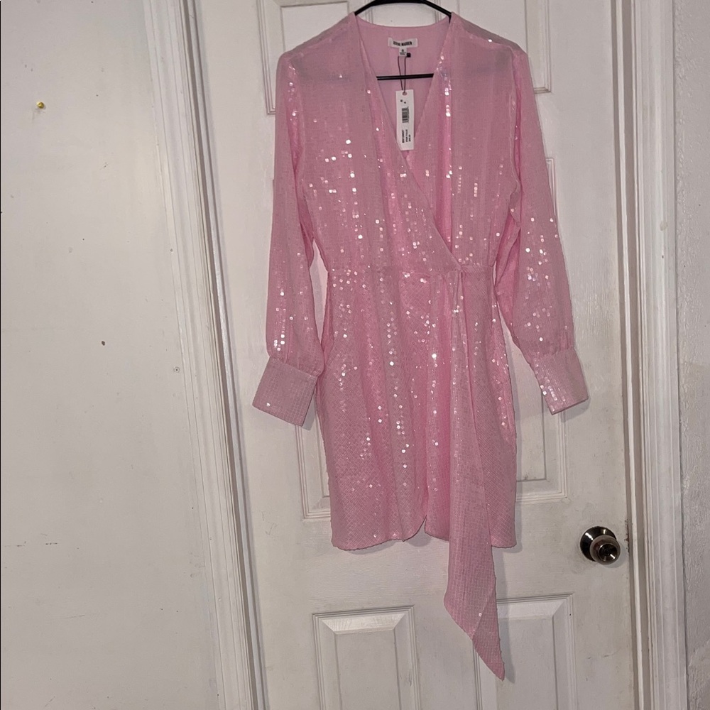 Steve Madden Light Pink Sequin Dress